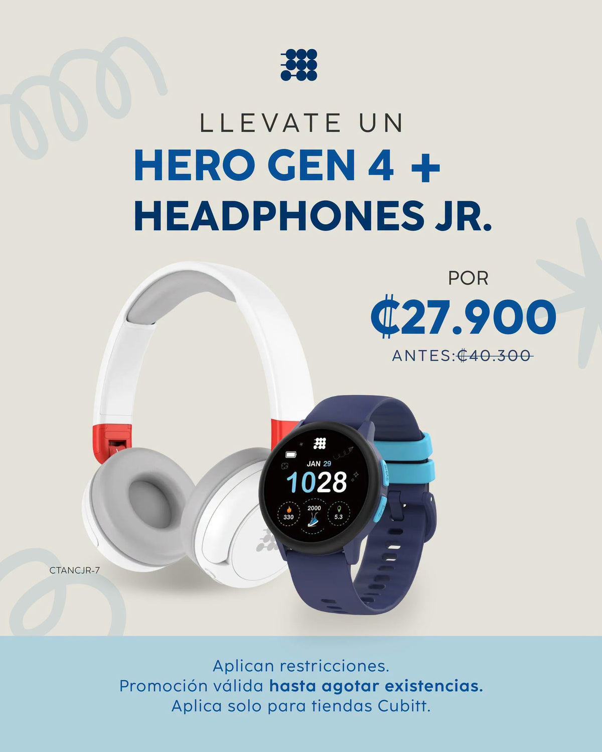 ¡HERO GEN 4 + HEADPHONES JR POR SOLO ¢27,900!
