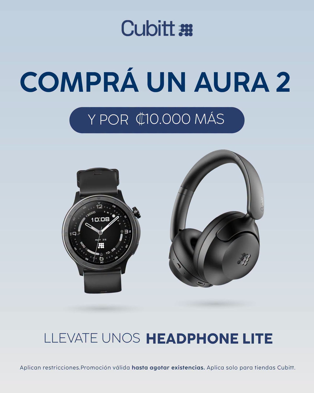 Promoción: Cubitt Aura 2 + Headphone Lite por tan solo ¢54,900